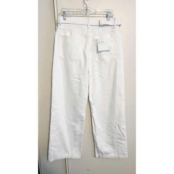 NEW Boyish Wide Leg High Rise Jeans White 30 - Picture 3 of 9